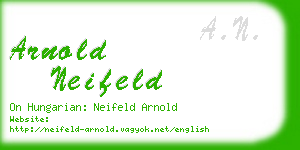 arnold neifeld business card